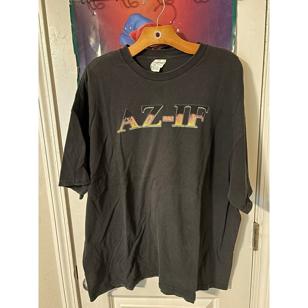 Vintage WZIF 93.7 FM Maine Radio Station T-Shirt 2XL Black Classic Rock fade